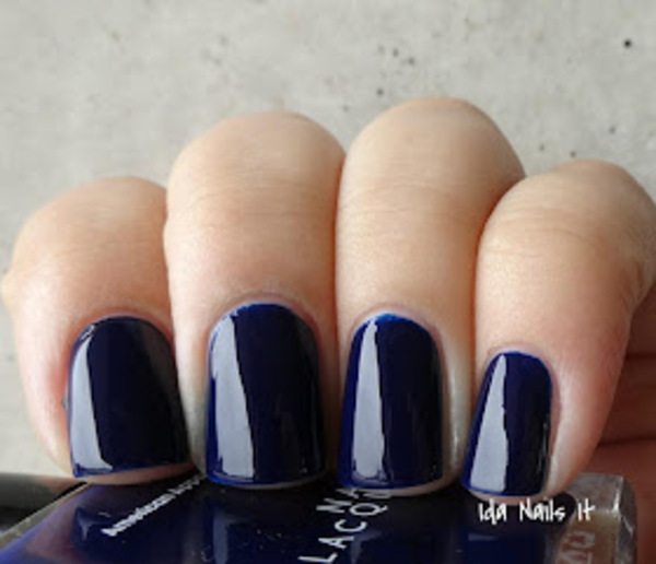 Nail polish swatch / manicure of shade American Apparel Night Sky