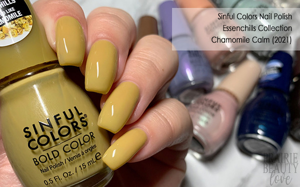 Nail polish swatch / manicure of shade Sinful Colors Chamomile Calm