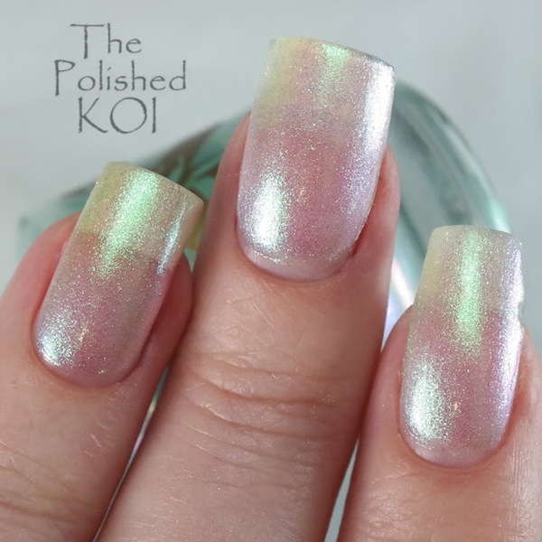 Nail polish swatch / manicure of shade Bee's Knees Lacquer I Have So Many Questions