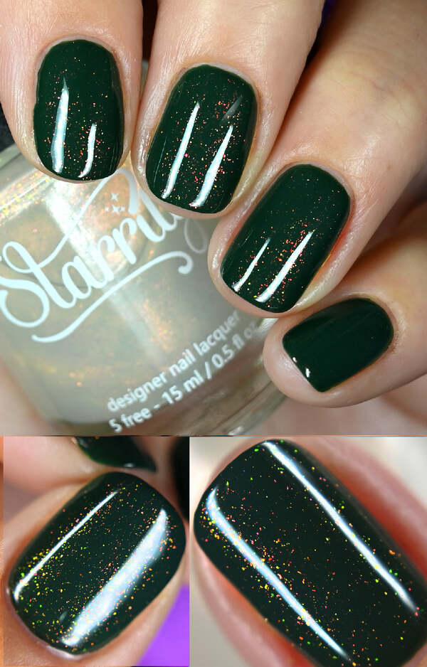 Nail polish swatch / manicure of shade Starrily Sparkler
