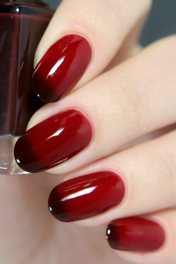 Nail polish swatch / manicure of shade Cirque Colors Rothko Red