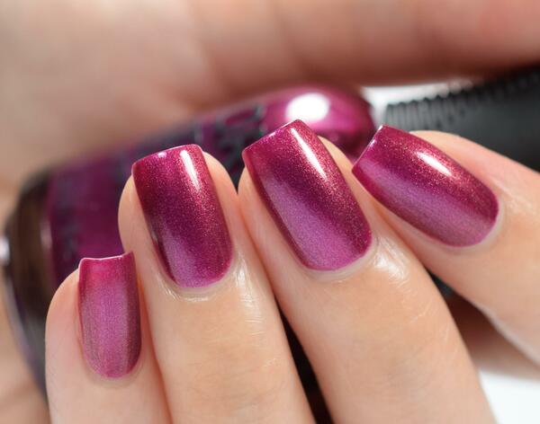 Nail polish swatch / manicure of shade Orly Don't Take Me For Garnet