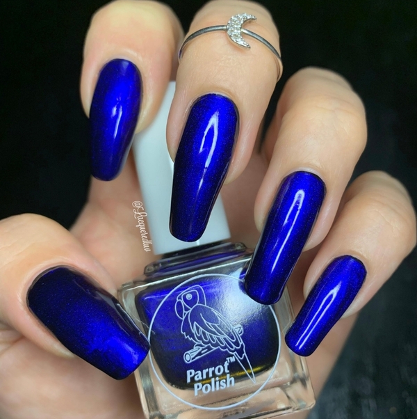 Nail polish swatch / manicure of shade Parrot Polish Nosferatu