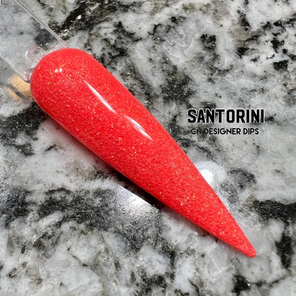 Nail polish swatch / manicure of shade CN Designer Dips Santorini