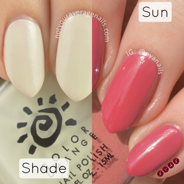 Nail polish swatch / manicure of shade Del Sol Moss me Much
