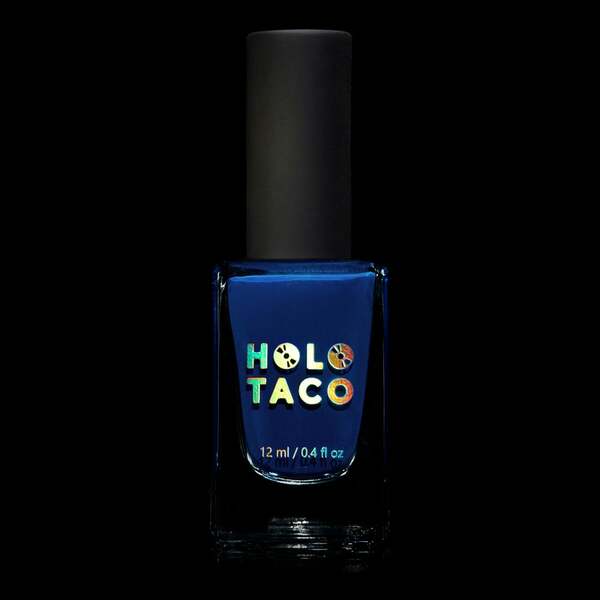 Nail polish swatch / manicure of shade Holo Taco Shady Navy