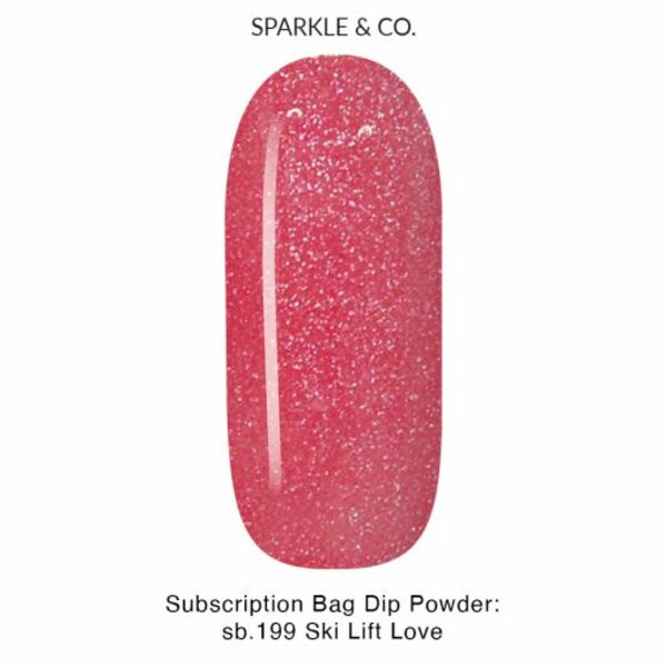 Nail polish swatch / manicure of shade Sparkle and Co. Ski Lift Love