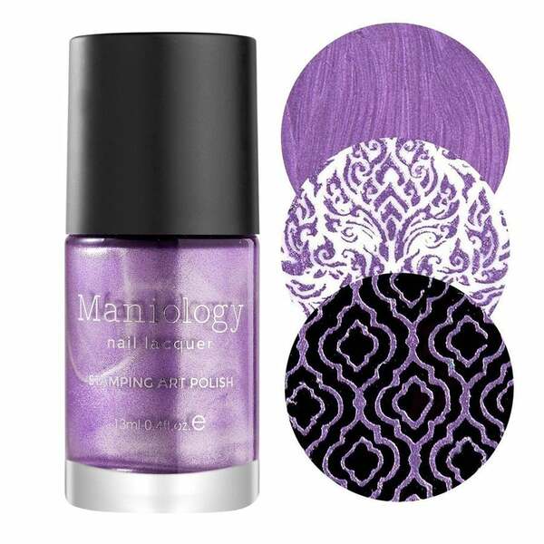 Nail polish swatch / manicure of shade Maniology Dear Violet