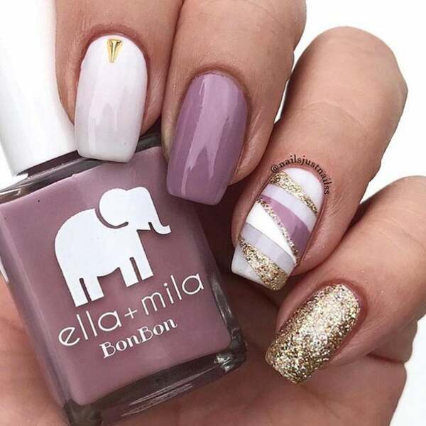 Nail polish swatch / manicure of shade Ella and Mila Dulce Amor