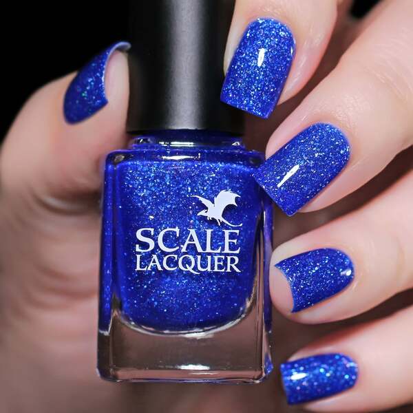 Nail polish swatch / manicure of shade Scale Lacquer Ice Dragon