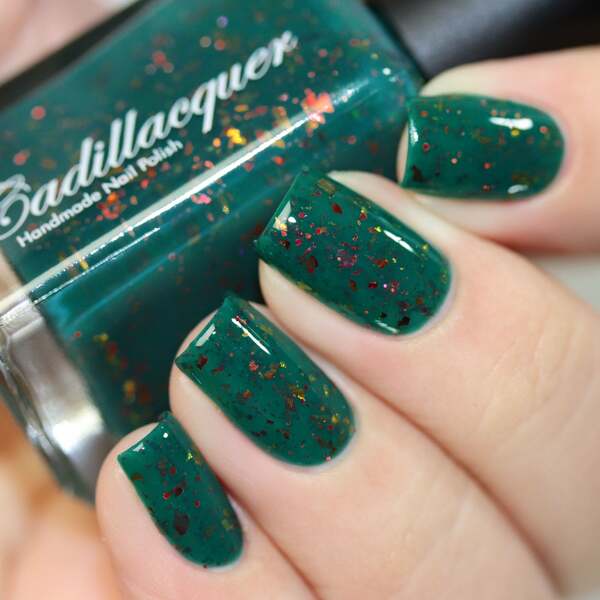 Nail polish swatch / manicure of shade Cadillacquer Forest