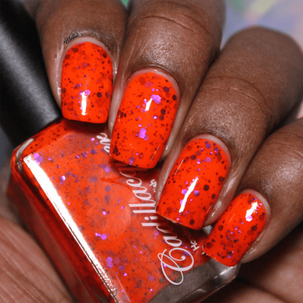 Nail polish swatch / manicure of shade Cadillacquer Poltergeist