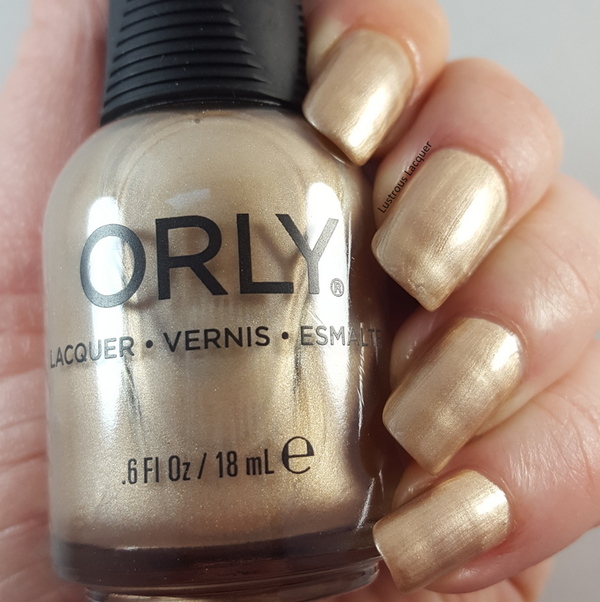 Nail polish swatch / manicure of shade Orly Champagne Slushie