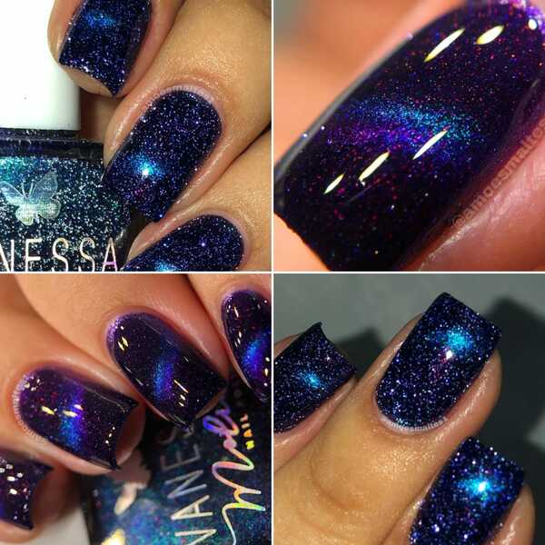 Nail polish swatch / manicure of shade Vanessa Molina Dark Opal