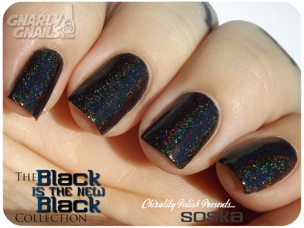 Nail polish swatch / manicure of shade Chirality Polish Soska