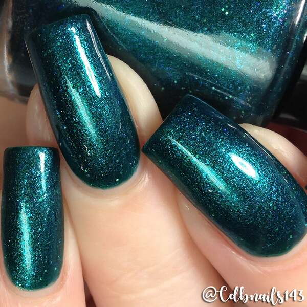 Nail polish swatch / manicure of shade Chirality Polish Maneater