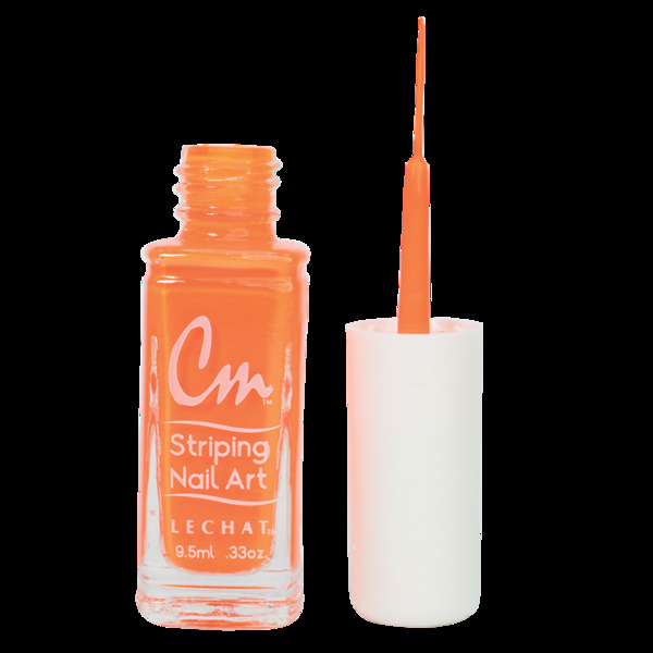 Nail polish swatch / manicure of shade CM Nail Art Hot Orange