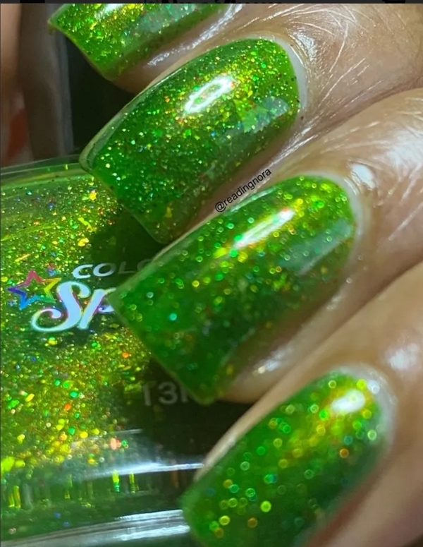 Nail polish swatch / manicure of shade Color Spectrum Polish Rockin Around The Christmas Tree