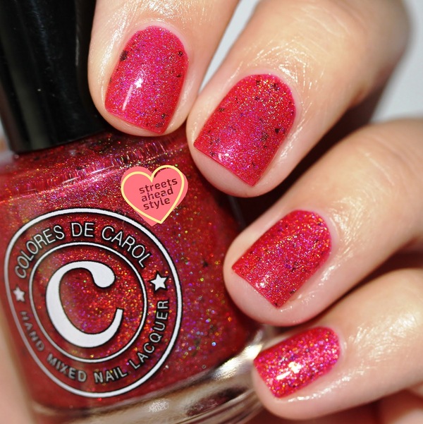 Nail polish swatch / manicure of shade Colores de Carol Give Me a Sign