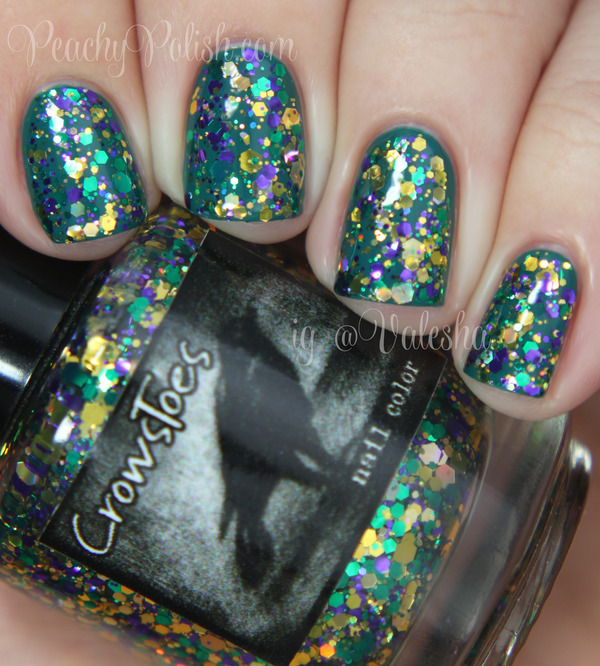 Nail polish swatch / manicure of shade CrowsToes Bad Catholic