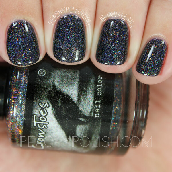 Nail polish swatch / manicure of shade CrowsToes Sleep With One Eye Open