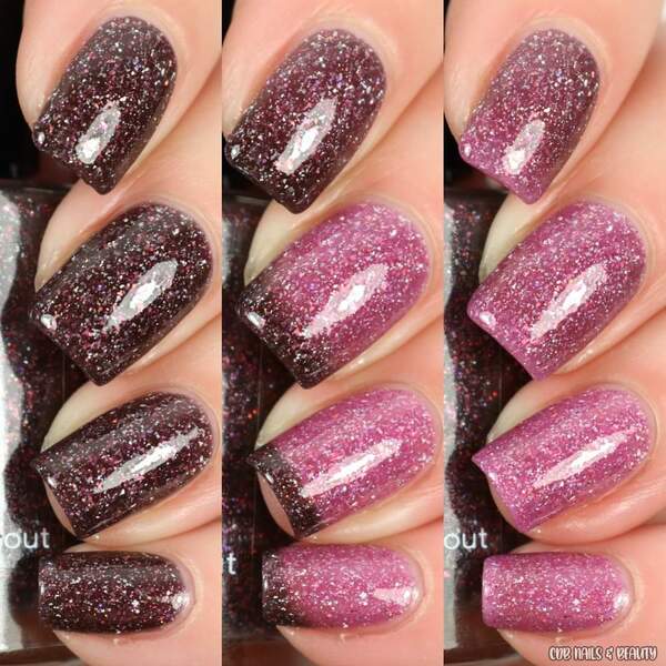 Nail polish swatch / manicure of shade Crystal Knockout Define Like