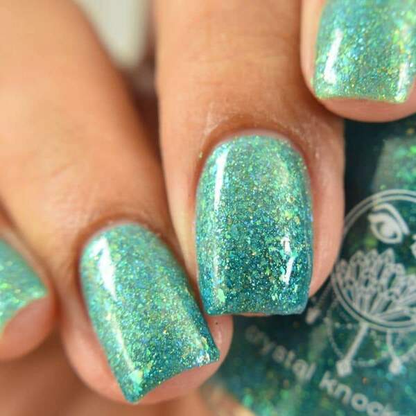 Nail polish swatch / manicure of shade Crystal Knockout Glass and Glimmer