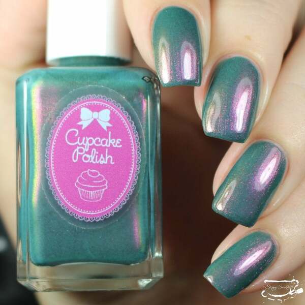 Nail polish swatch / manicure of shade Cupcake Polish Keeping It Reel