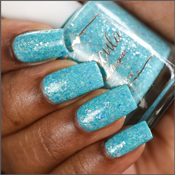 Nail polish swatch / manicure of shade Cuticula Freeze The Day