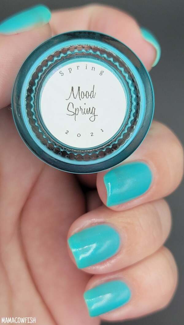 Nail polish swatch / manicure of shade 77 Nail Lacquer Mood Spring