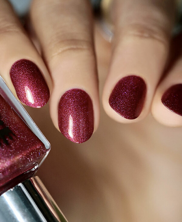 Nail polish swatch / manicure of shade A England Lord Leighton