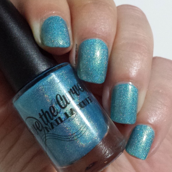 Nail polish swatch / manicure of shade Above the Curve Summer Camp Blues