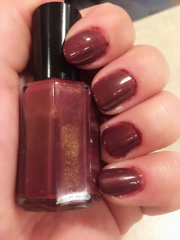 Nail polish swatch / manicure of shade Alcovi Colours Raisin The Roof