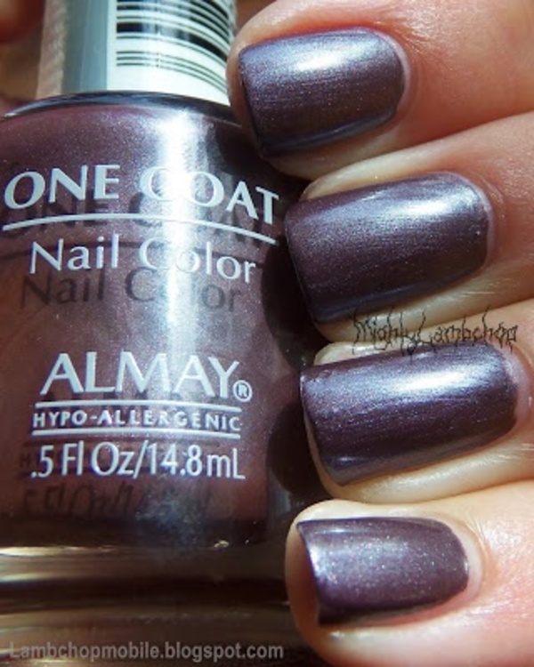 Nail polish swatch / manicure of shade Almay Orbit