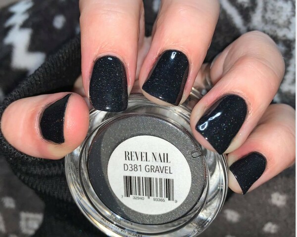 Nail polish swatch / manicure of shade Revel Gravel