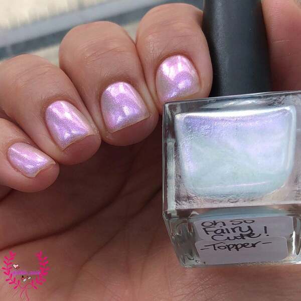 Nail polish swatch / manicure of shade Baby Girl Lacquer Oh So Fairy Cute