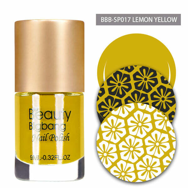Nail polish swatch / manicure of shade BeautyBigBang Lemon Yellow