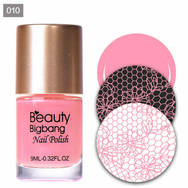 Nail polish swatch / manicure of shade BeautyBigBang Pink