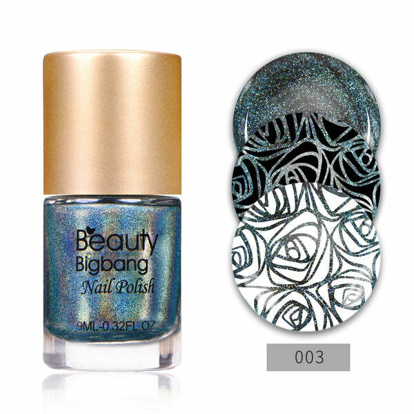 Nail polish swatch / manicure of shade BeautyBigBang Seagreen Holographic