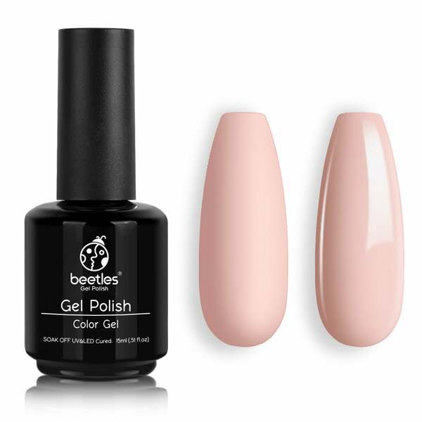 Nail polish swatch / manicure of shade Beetles Kate Pink