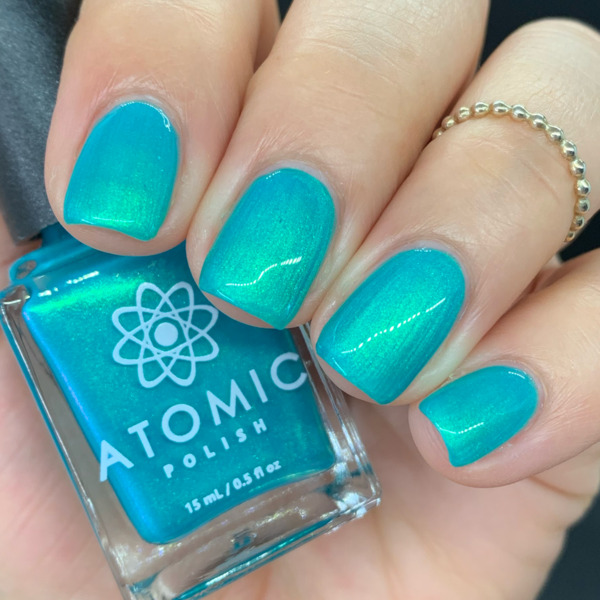 Nail polish swatch / manicure of shade Atomic Polish H20