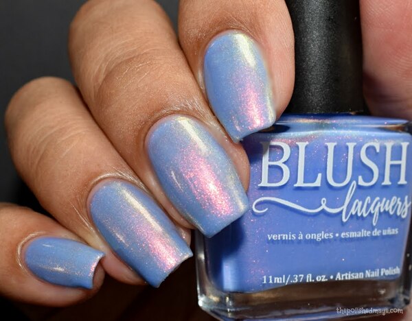 Nail polish swatch / manicure of shade Blush Lacquers Bahamas