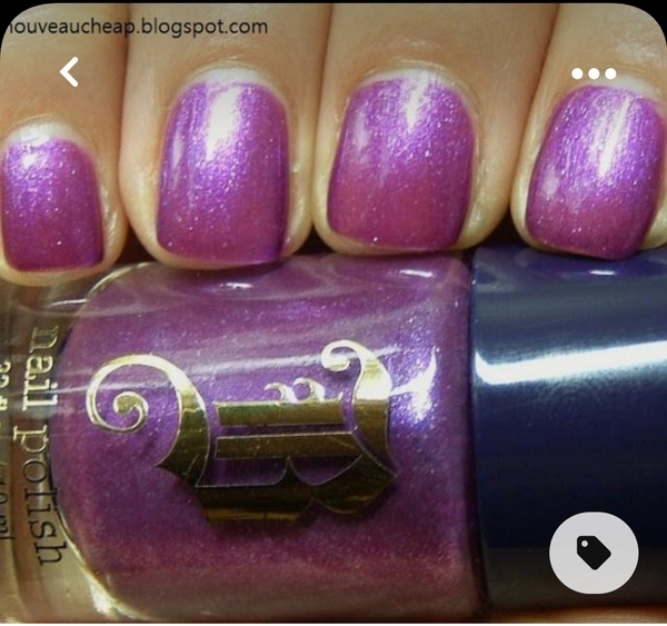 Nail polish swatch / manicure of shade Brash Metal Orchid