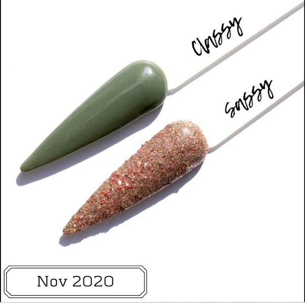 Nail polish swatch / manicure of shade Revel Sassy GOR November 2020