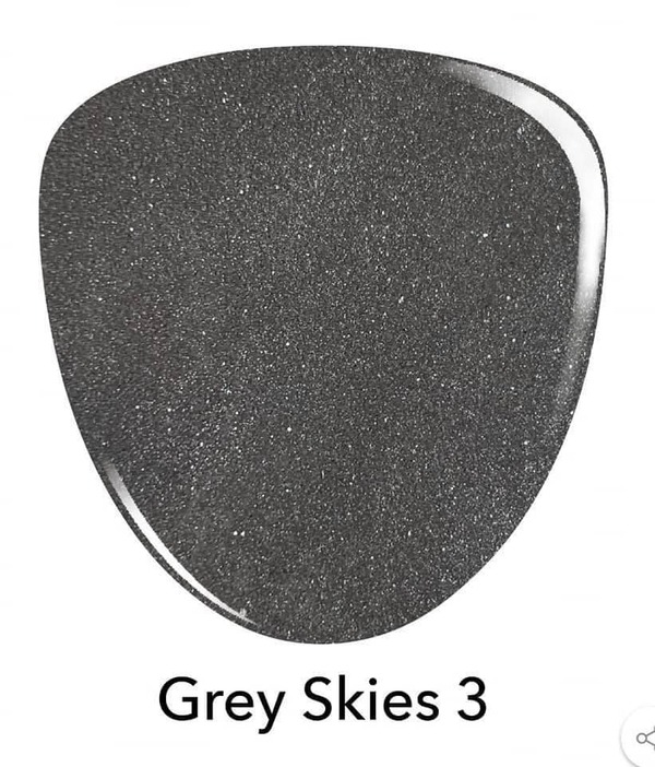 Nail polish swatch / manicure of shade Revel Grey Skies 3