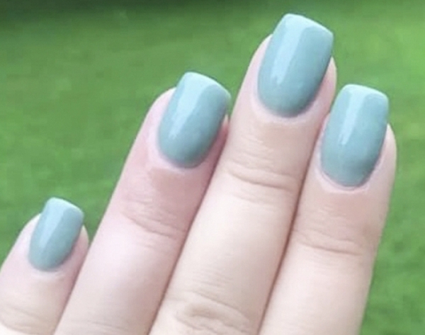 Nail polish swatch / manicure of shade Sparkle and Co. Sage