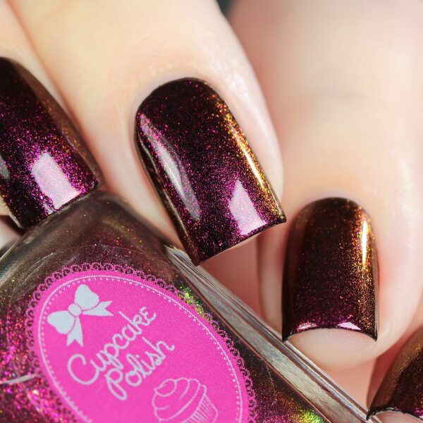 Nail polish swatch / manicure of shade Cupcake Polish Fabio Flush