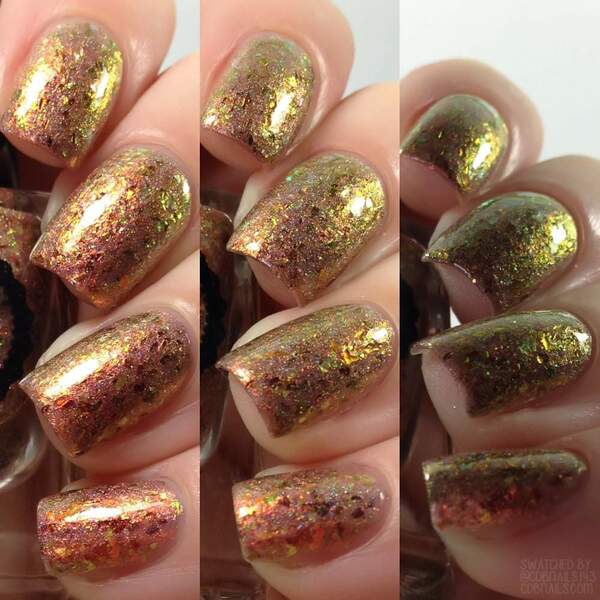 Nail polish swatch / manicure of shade Esmaltes da Kelly Fall Colors