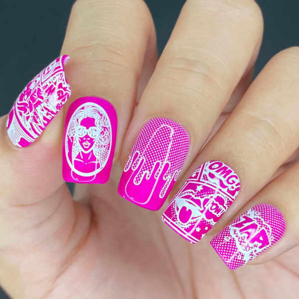 Nail polish swatch / manicure of shade Maniology Bubble Pop