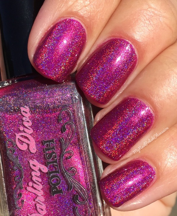 Nail polish swatch / manicure of shade Darling Diva All The Dinosaurs Fear The TRex